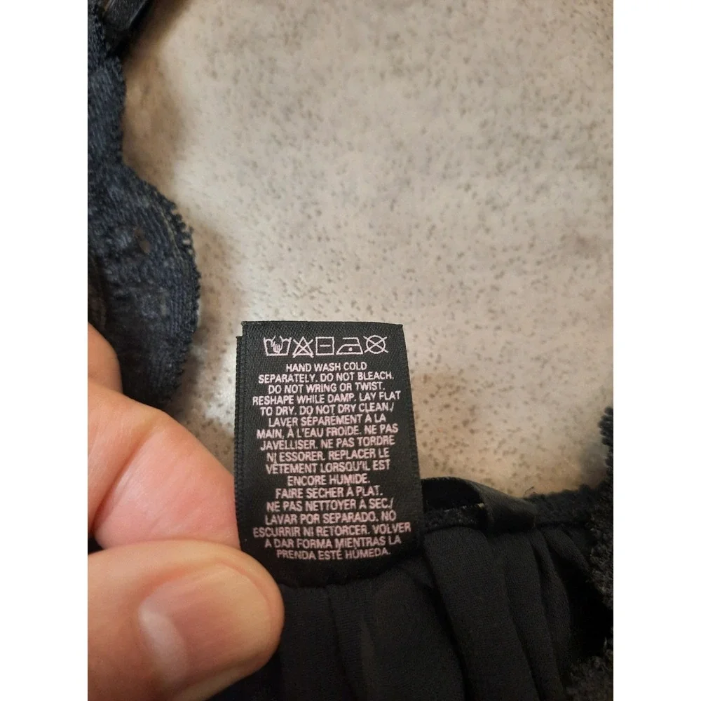 Victoria Secret Black Lace Babydoll Pj's Womens Size Small Fairy Whimsigoth - Picture 6 of 9